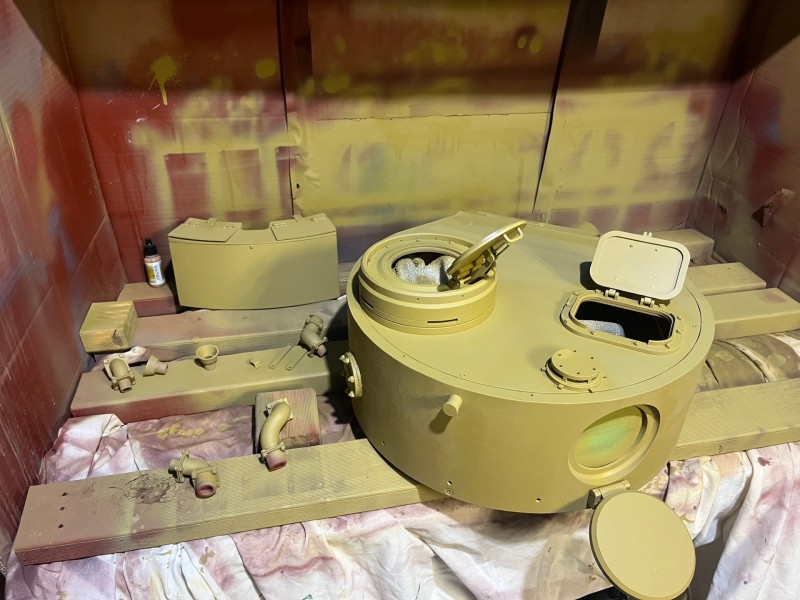 Turret paint complete