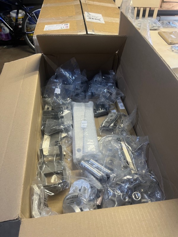 All packing peanuts removed