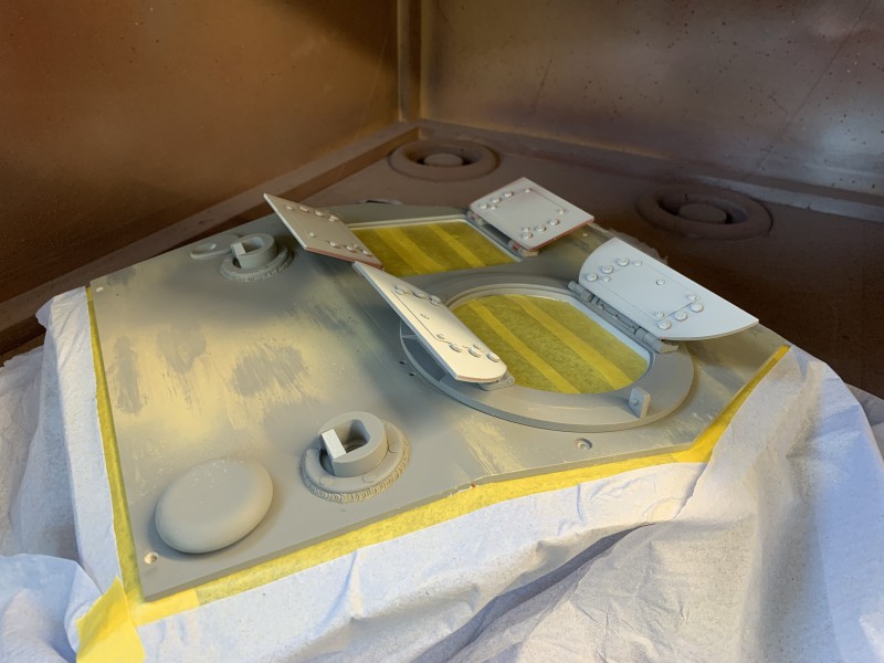Texturing with high build primer and etch primer