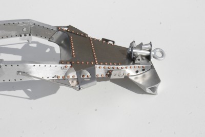 Getting the top and rear surfaces of the spade clear of machining marks took about an hour's work with a scraper and progressively finer grades of emery cloth.