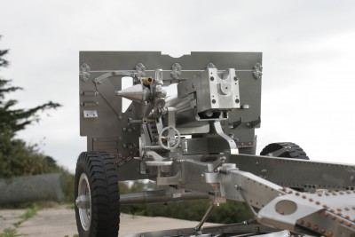 View forward of Francis Samish's completed 25 Pdr.
