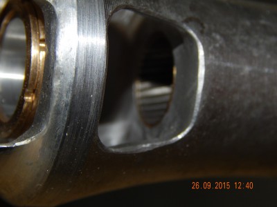 internal details made out of brass and Alu. Mike's riffle tube inserted.