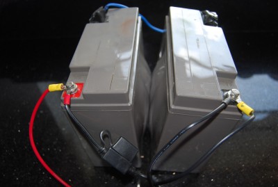 Melted batteries