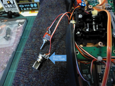 De-solder rotary switch